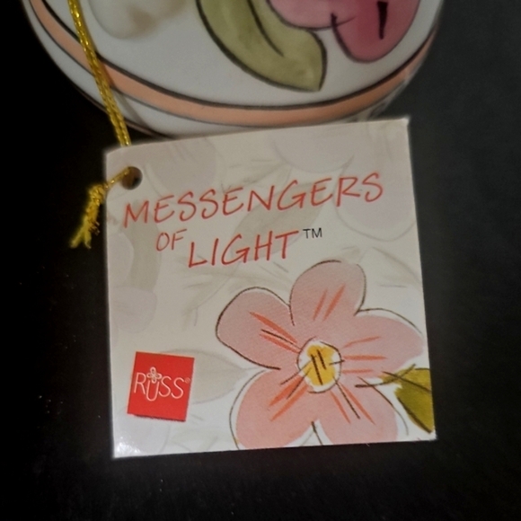 Russ Hope Angel Figurine Bell - Pink and White - Picture 3 of 6